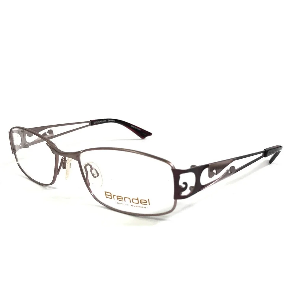 Brendel Eyeglasses Frames 902097 25 Pink Red Rectangle Wire Rim 52-17-135